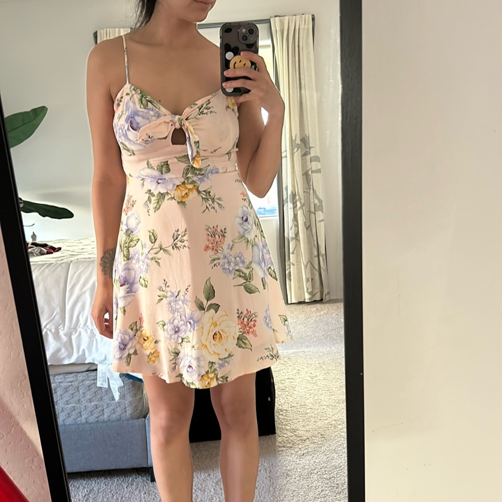 Floral spaghetti strap dress